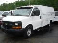Summit White 2008 Chevrolet Express Cutaway 3500 Commercial Utility Van Exterior