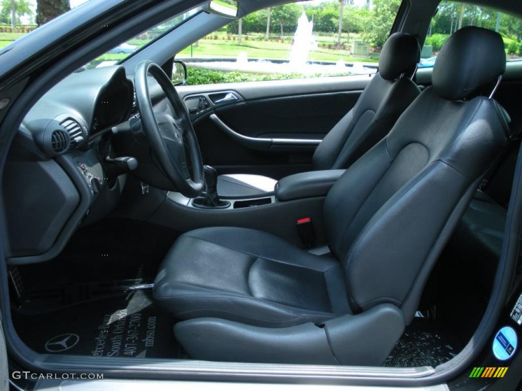 Charcoal Interior 2002 Mercedes-Benz C 230 Kompressor Coupe Photo #49675041