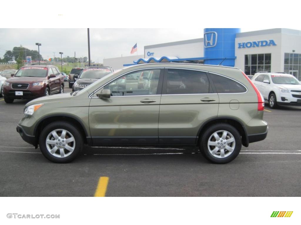 2008 CR-V EX-L - Green Tea Metallic / Ivory photo #2