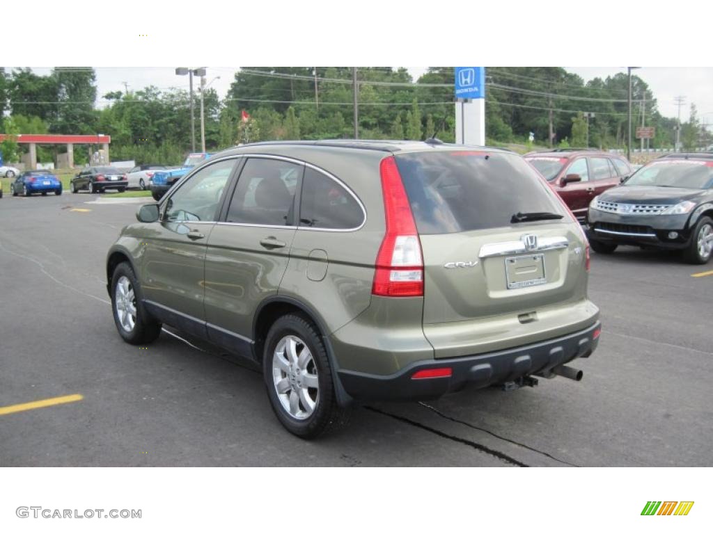 2009 CR-V EX-L - Green Tea Metallic / Ivory photo #3