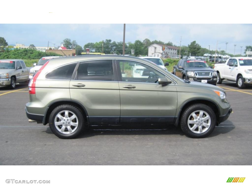 Green Tea Metallic 2009 Honda CR-V EX-L Exterior Photo #49677057