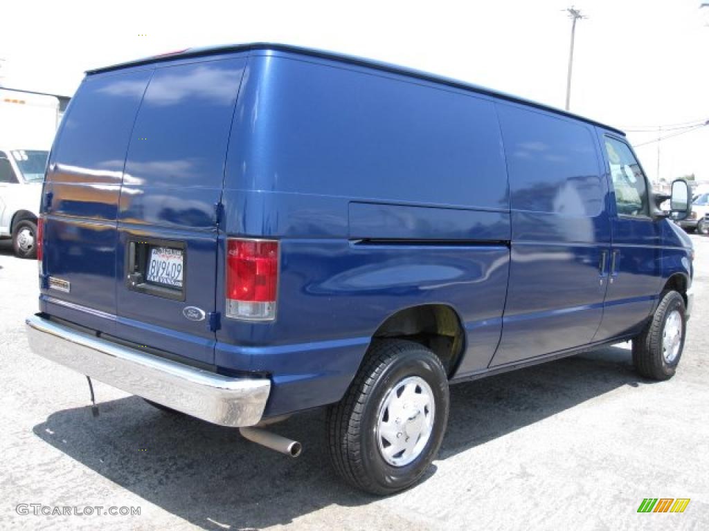 2008 E Series Van E250 Super Duty Commericial - Dark Blue Pearl Metallic / Medium Flint photo #6