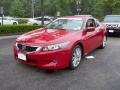 2009 San Marino Red Honda Accord EX-L V6 Coupe  photo #3