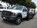 Oxford White - F450 Super Duty XL Regular Cab Stake Truck Photo No. 3