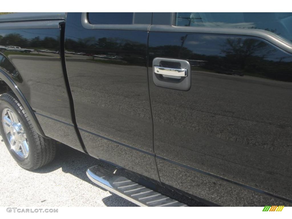 2006 F150 Lariat SuperCab - Black / Black photo #8