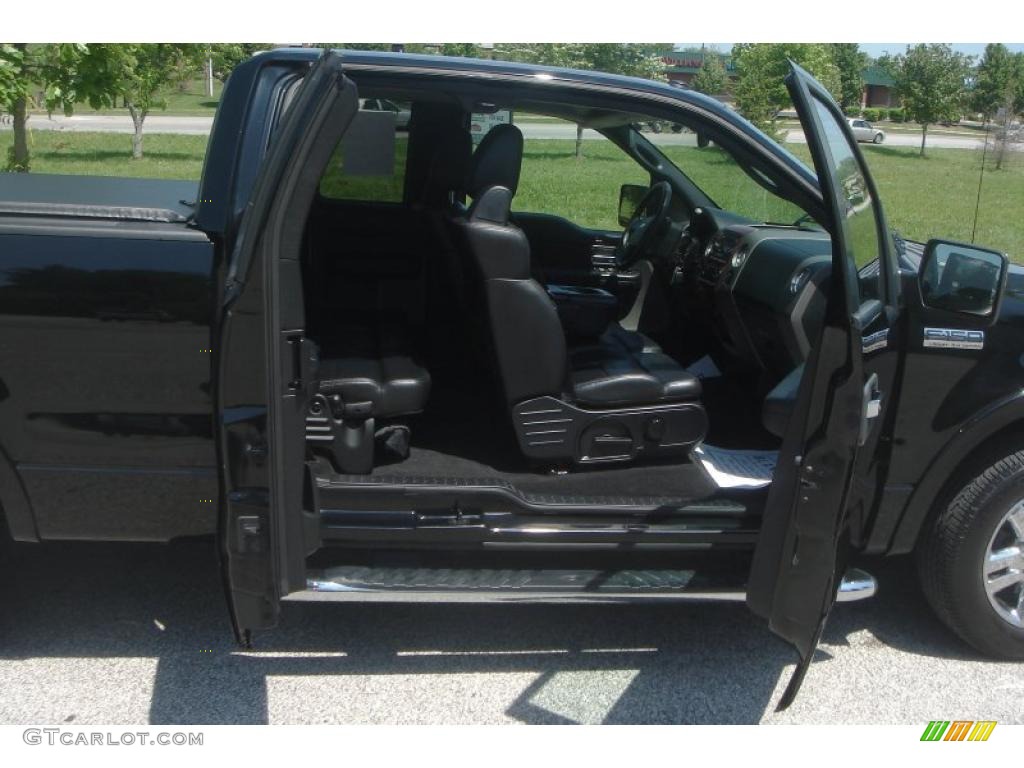 2006 F150 Lariat SuperCab - Black / Black photo #11