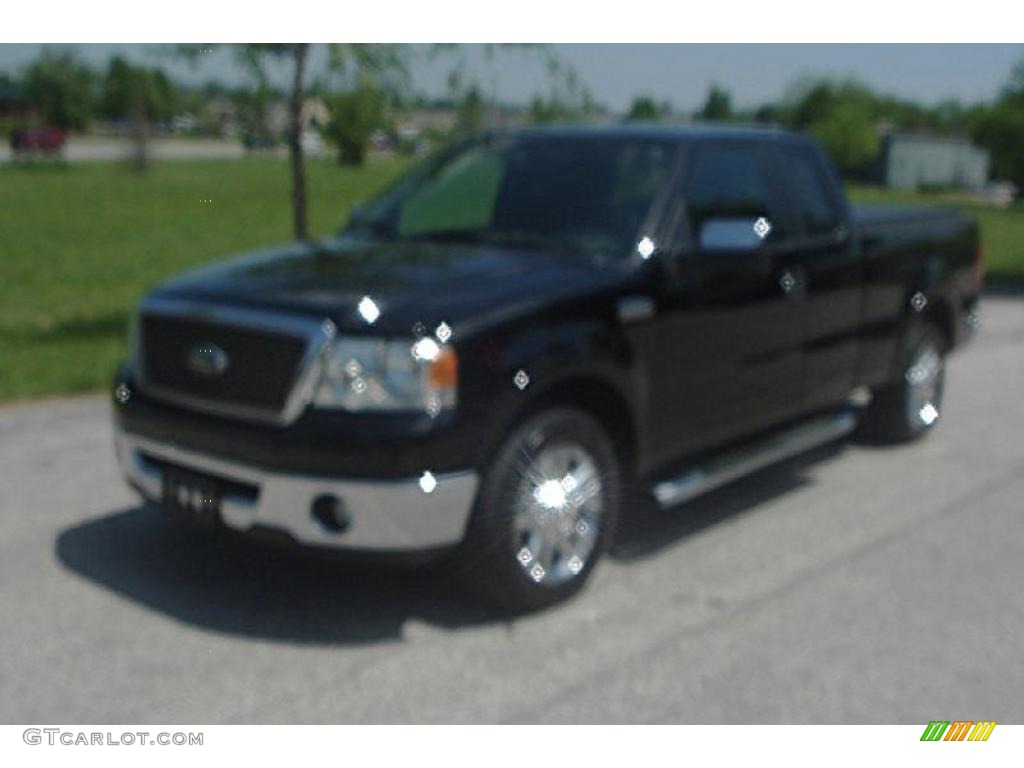 2006 F150 Lariat SuperCab - Black / Black photo #31