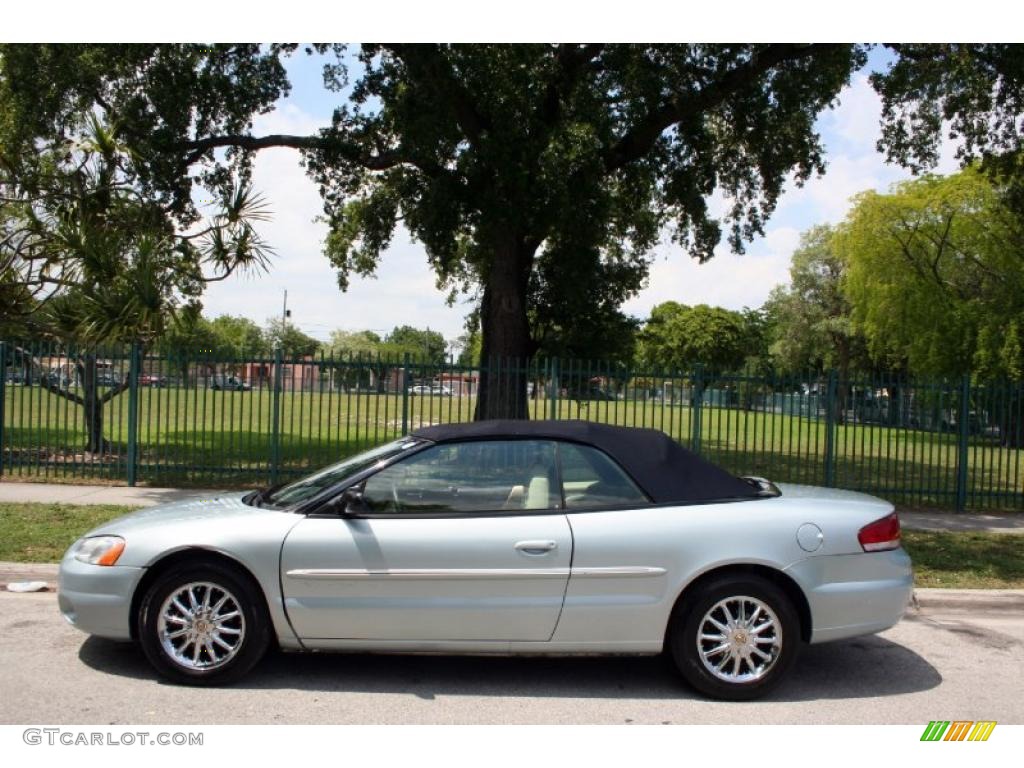 Sterling Blue Satin Glow 2001 Chrysler Sebring Limited Convertible Exterior Photo #49679334