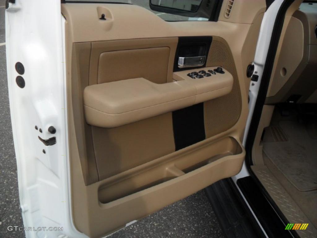 2004 F150 XLT SuperCrew - Oxford White / Tan photo #10