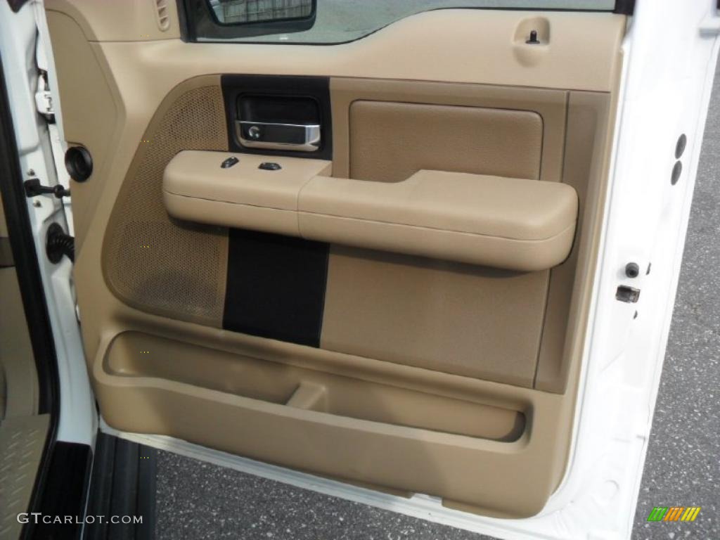 2004 F150 XLT SuperCrew - Oxford White / Tan photo #26