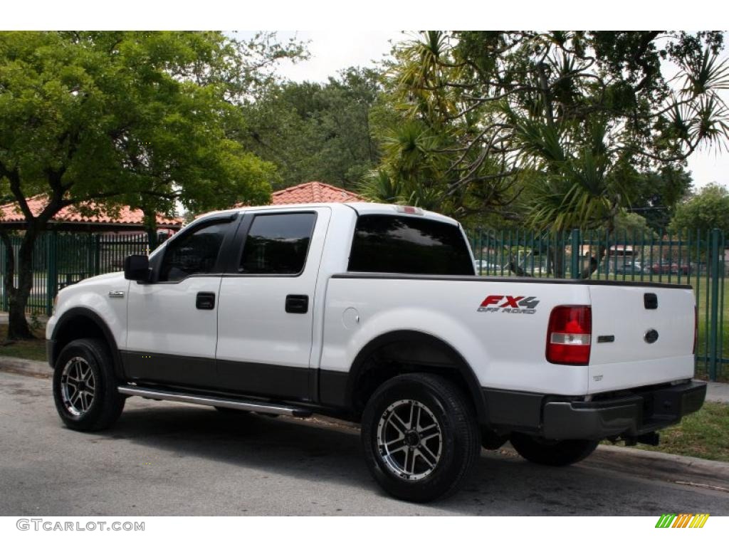 2005 F150 FX4 SuperCrew 4x4 - Oxford White / Medium Flint/Dark Flint Grey photo #5