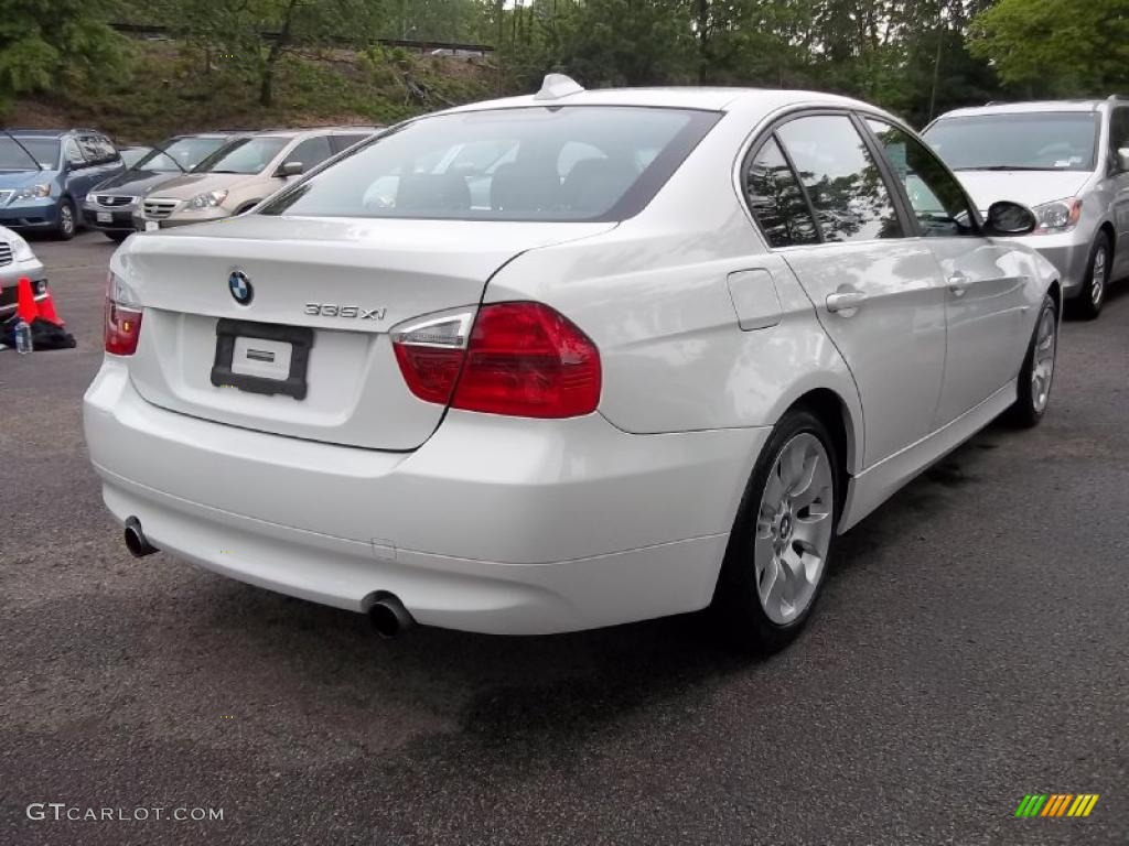 2007 3 Series 335xi Sedan - Alpine White / Black photo #8
