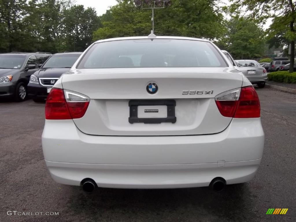 2007 3 Series 335xi Sedan - Alpine White / Black photo #9