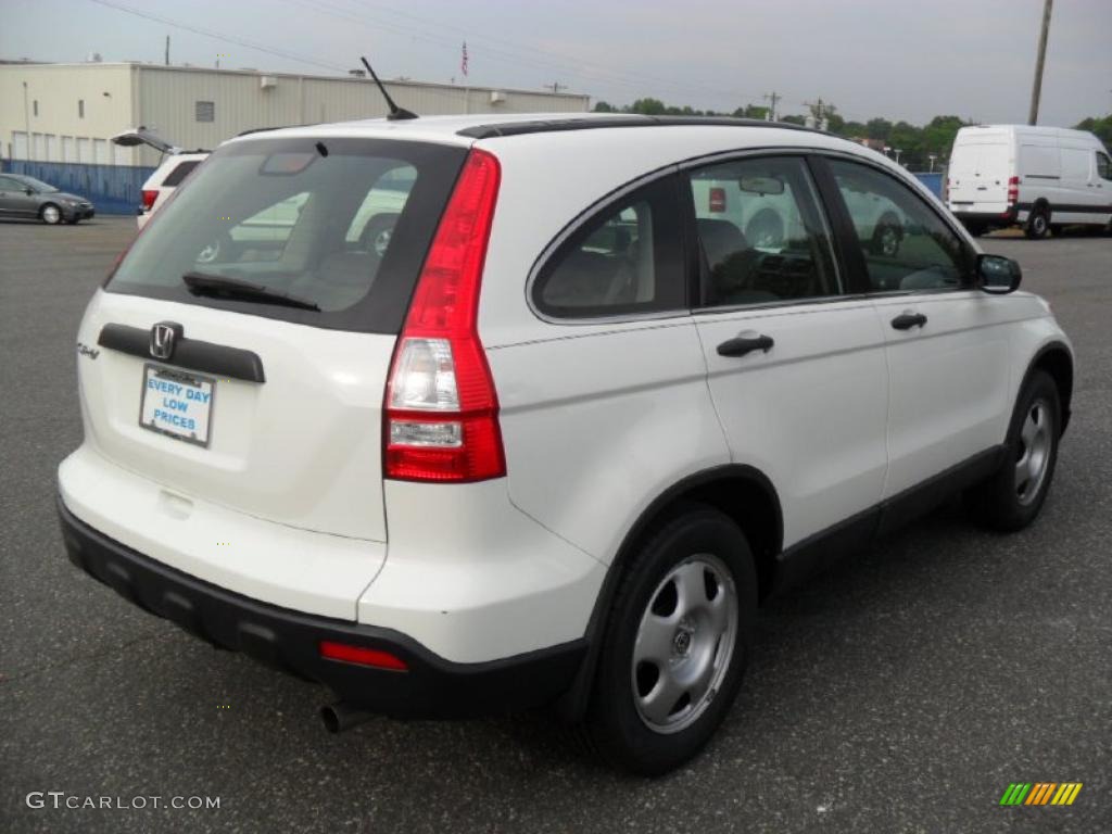 2008 CR-V LX - Taffeta White / Gray photo #4