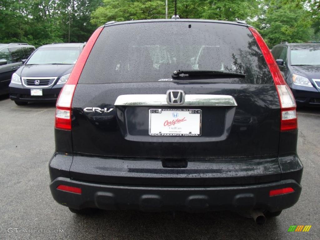 2008 CR-V EX-L 4WD - Nighthawk Black Pearl / Black photo #8