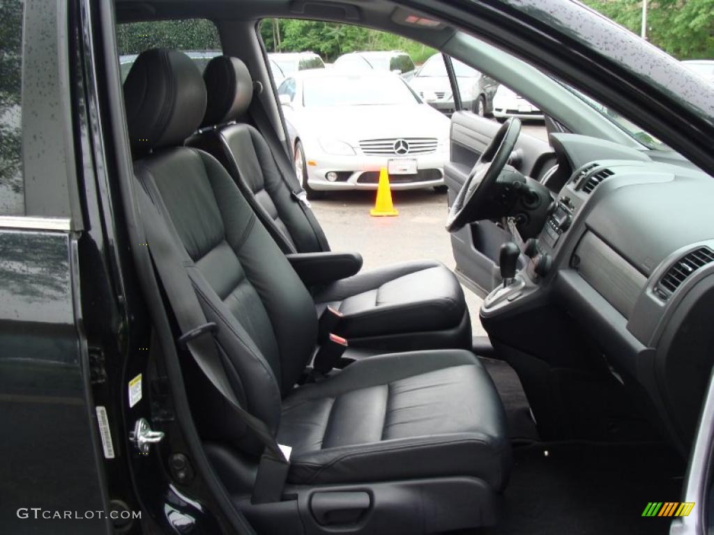 2008 CR-V EX-L 4WD - Nighthawk Black Pearl / Black photo #17