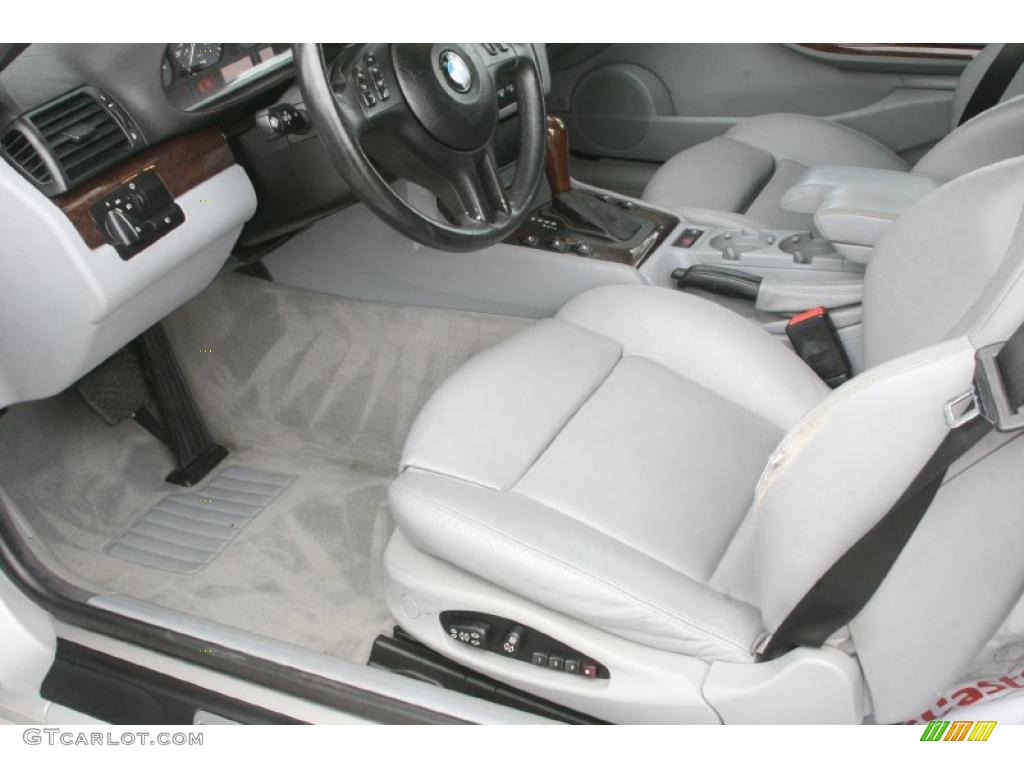 2001 3 Series 325i Convertible - Titanium Silver Metallic / Grey photo #6