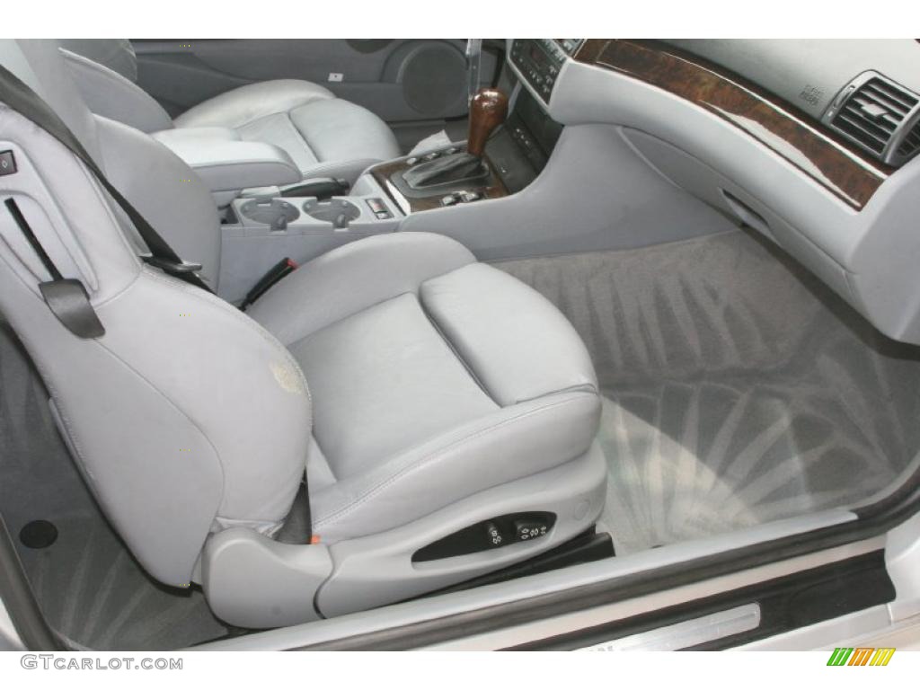 2001 3 Series 325i Convertible - Titanium Silver Metallic / Grey photo #25