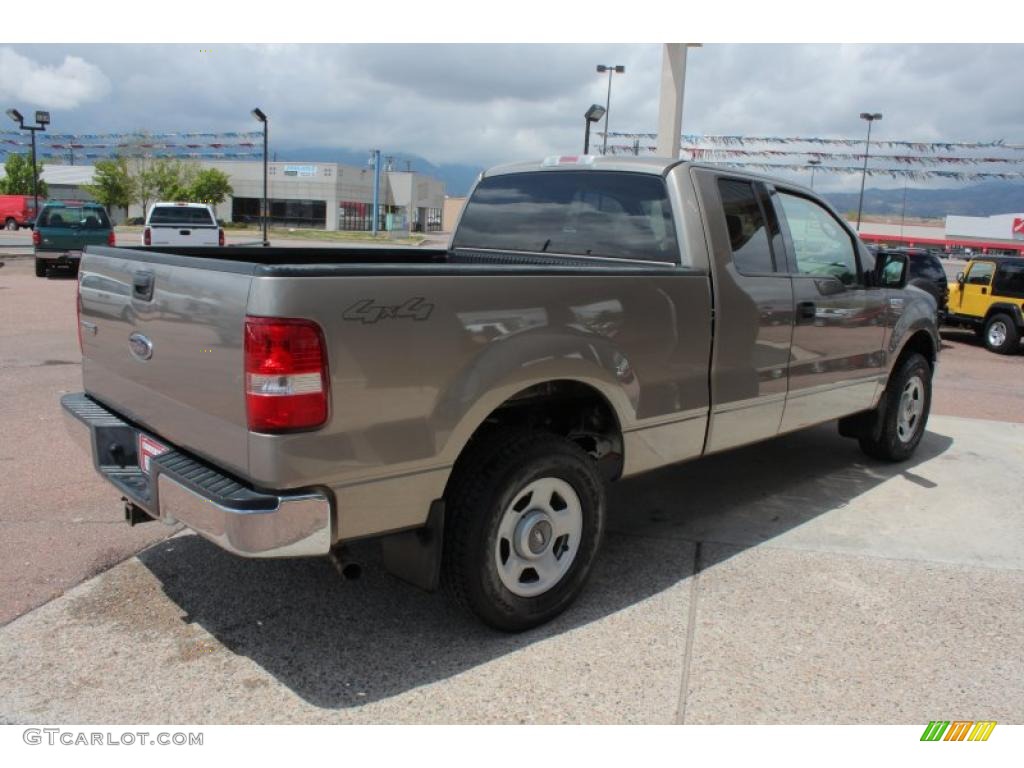 2004 F150 XLT SuperCab 4x4 - Arizona Beige Metallic / Tan photo #3
