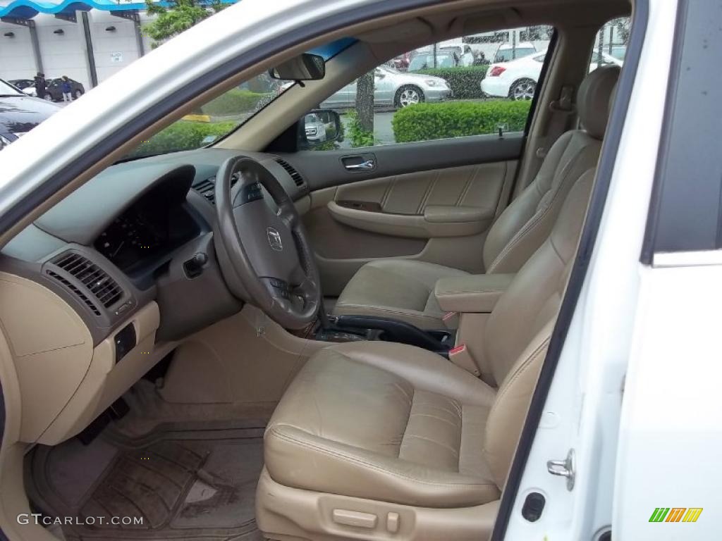 2007 Accord EX-L Sedan - Taffeta White / Ivory photo #13