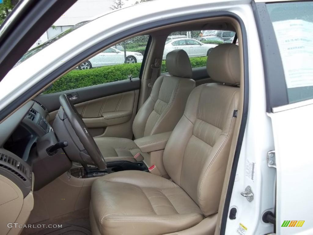 2007 Accord EX-L Sedan - Taffeta White / Ivory photo #14