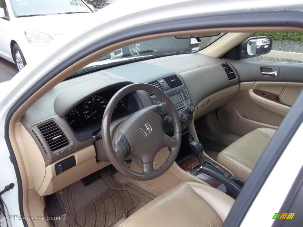 2007 Accord EX-L Sedan - Taffeta White / Ivory photo #23