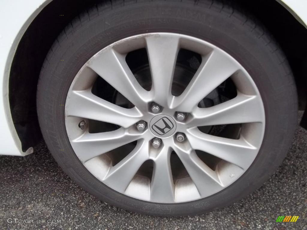 2008 Accord EX-L V6 Coupe - Taffeta White / Ivory photo #2
