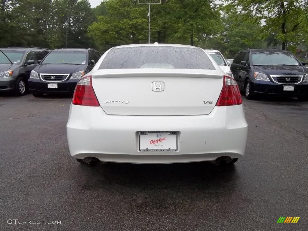 2008 Accord EX-L V6 Coupe - Taffeta White / Ivory photo #9