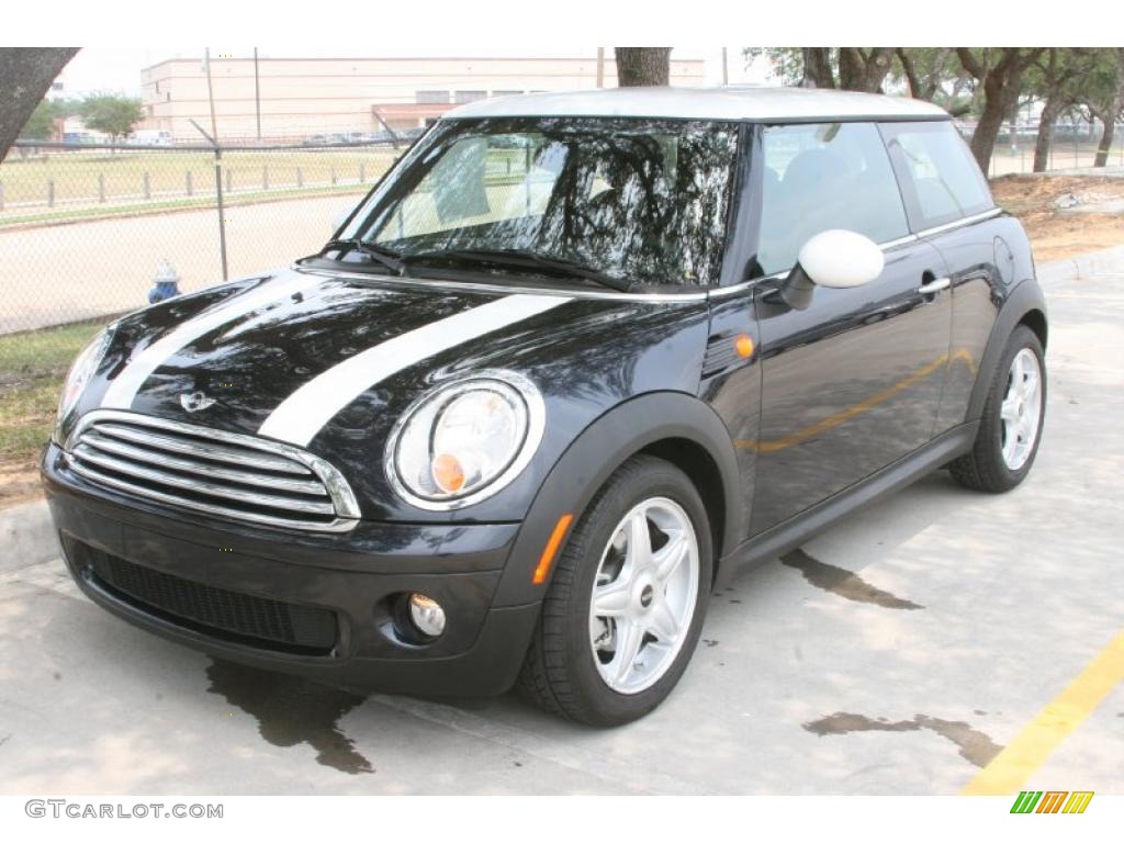 2008 Cooper Hardtop - Astro Black Metallic / Checkered Carbon Black/Black photo #2