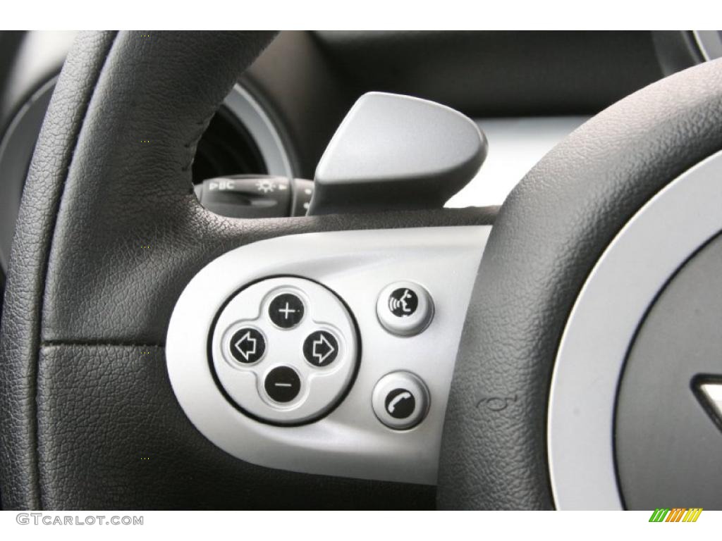 2008 Cooper Hardtop - Astro Black Metallic / Checkered Carbon Black/Black photo #34
