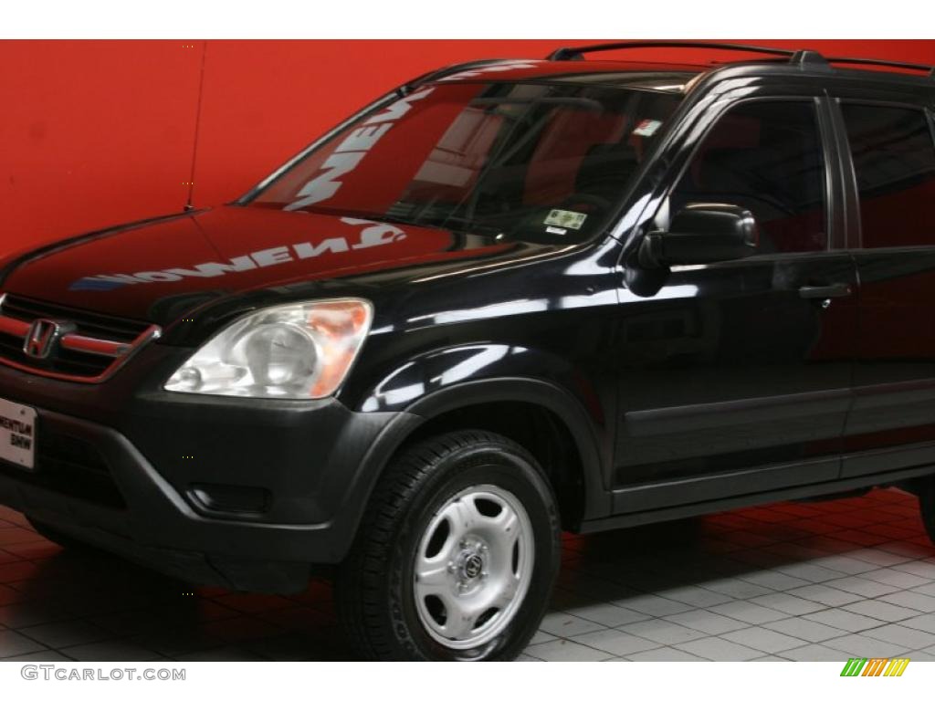 2002 CR-V LX - Nighthawk Black Pearl / Black photo #19