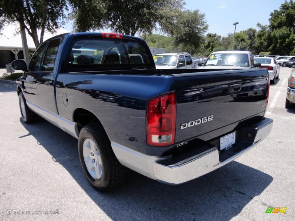 2004 Ram 1500 SLT Quad Cab - Patriot Blue Pearl / Dark Slate Gray photo #3