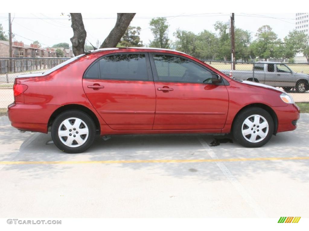 2008 Corolla LE - Barcelona Red / Stone photo #4