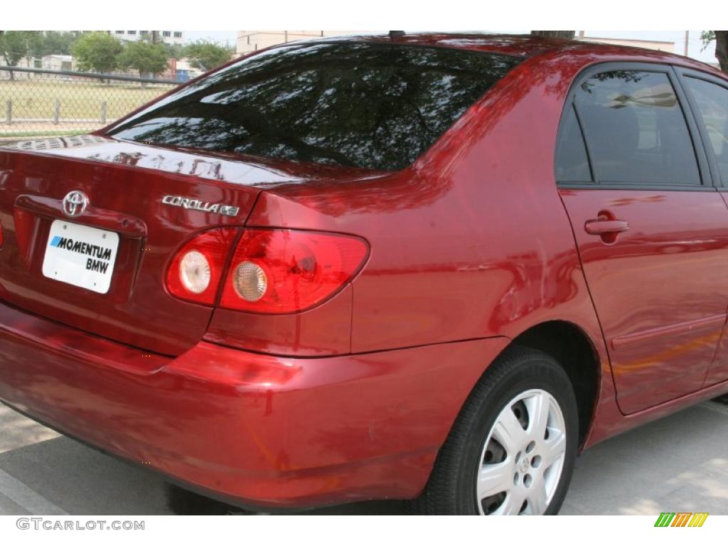 2008 Corolla LE - Barcelona Red / Stone photo #13