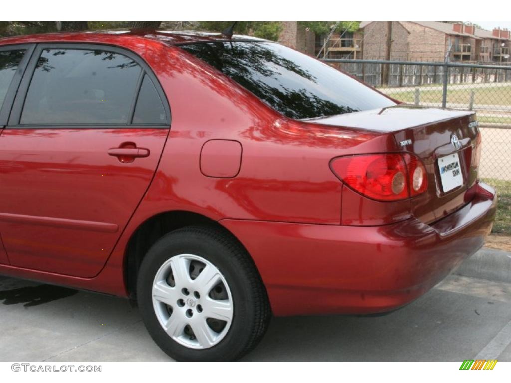 2008 Corolla LE - Barcelona Red / Stone photo #16