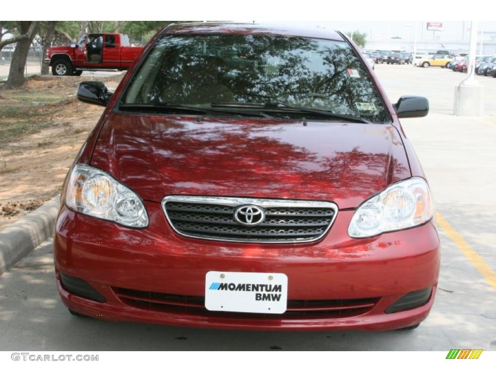 2008 Corolla LE - Barcelona Red / Stone photo #18
