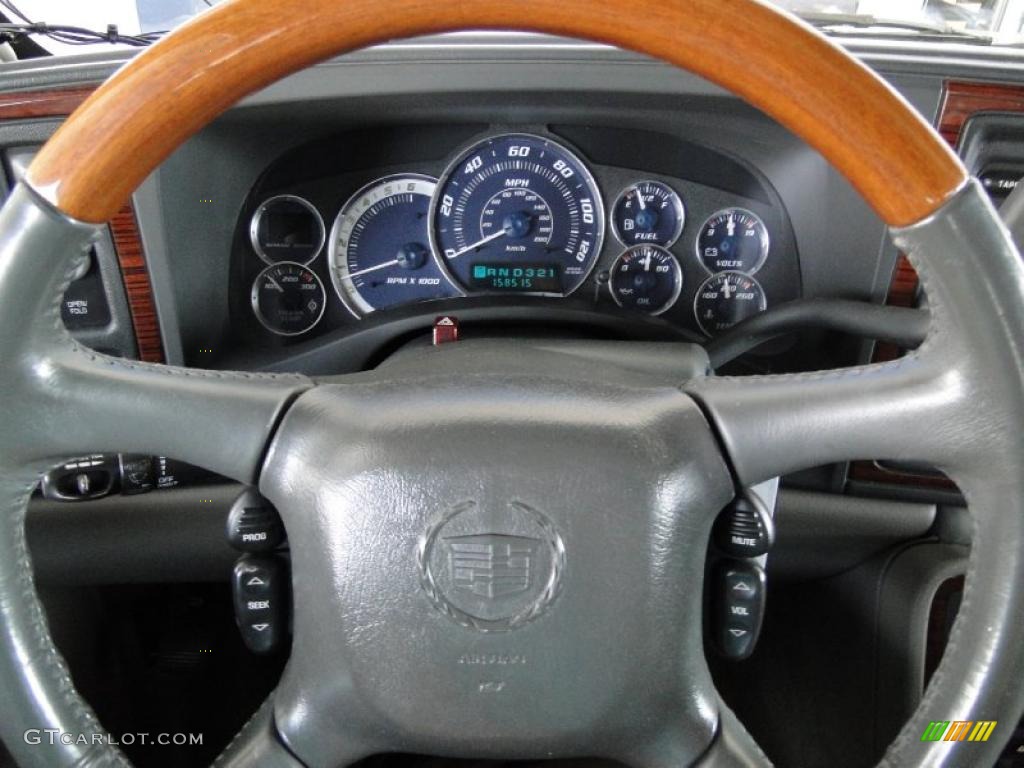 2002 Escalade AWD - Silver Sand / Pewter photo #18