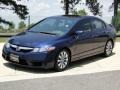 2009 Royal Blue Pearl Honda Civic EX Sedan  photo #11