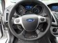 Charcoal Black 2012 Ford Focus SE Sport 5-Door Steering Wheel