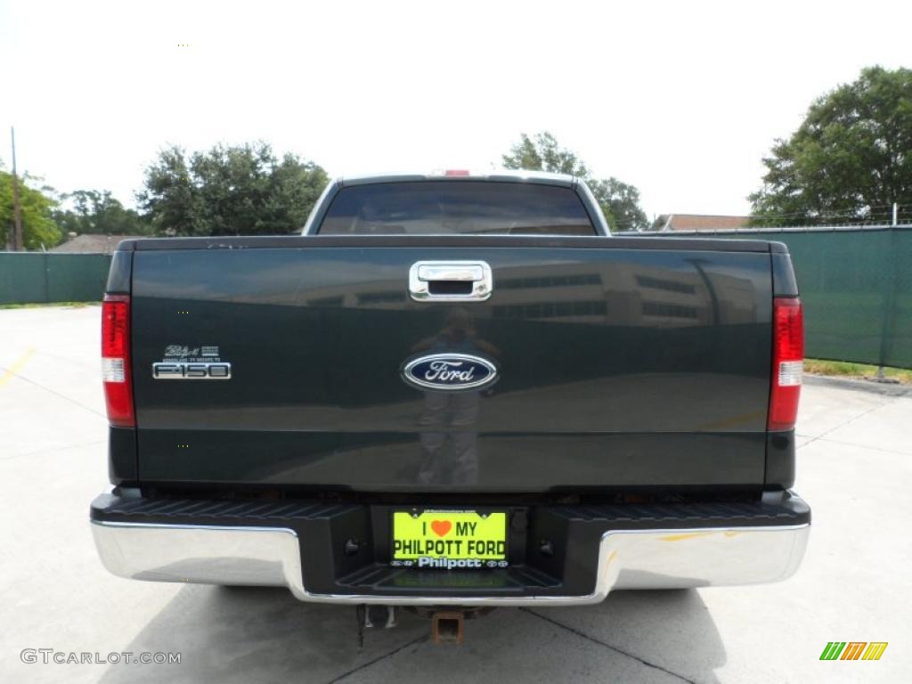 2005 F150 XLT SuperCab - Aspen Green Metallic / Medium Flint/Dark Flint Grey photo #4