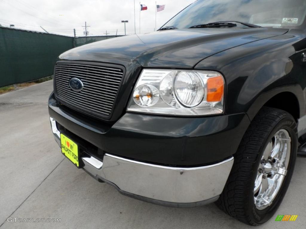 2005 F150 XLT SuperCab - Aspen Green Metallic / Medium Flint/Dark Flint Grey photo #12