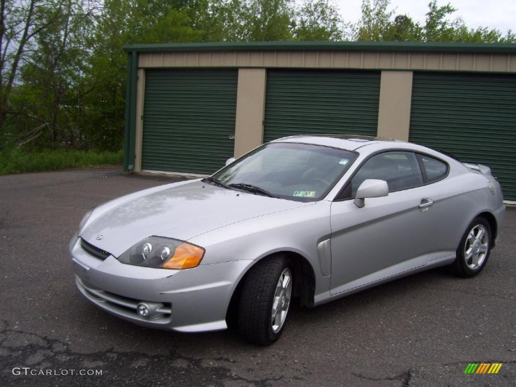 Super Silver 2003 Hyundai Tiburon GT V6 Exterior Photo #49696123