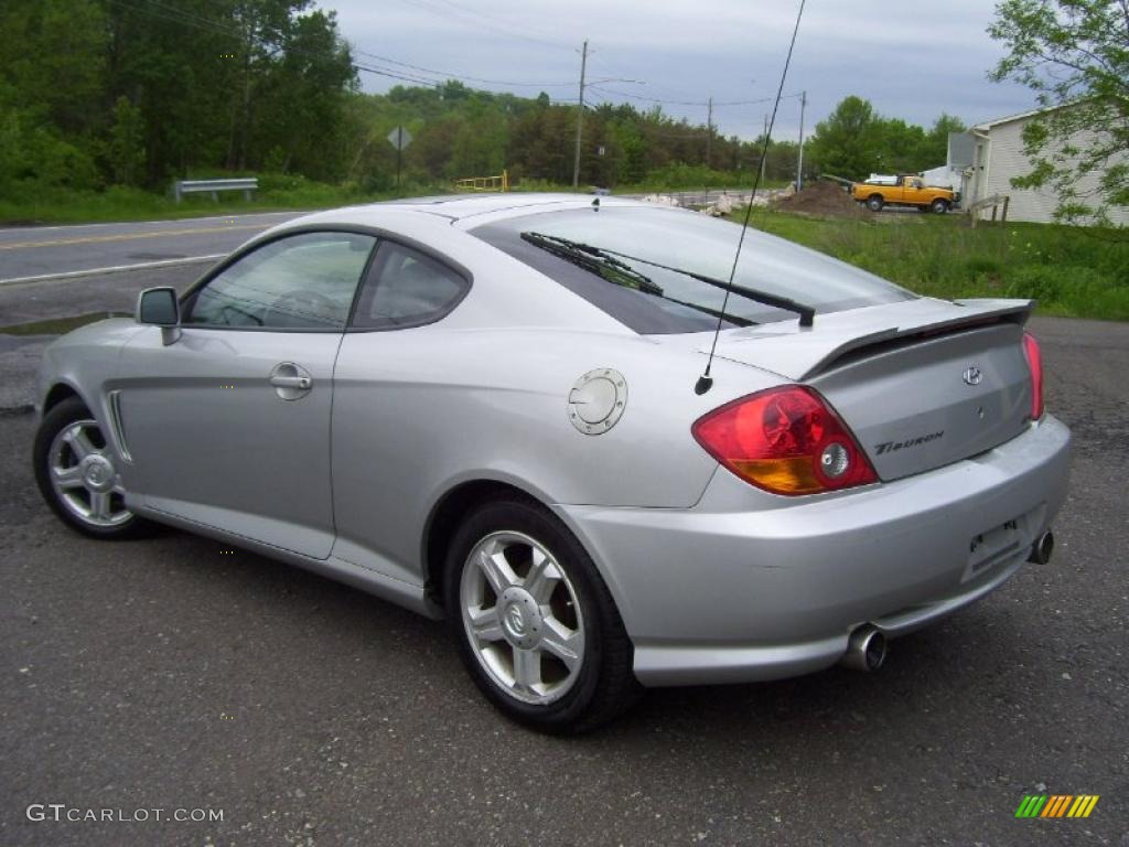 Super Silver 2003 Hyundai Tiburon GT V6 Exterior Photo #49696180