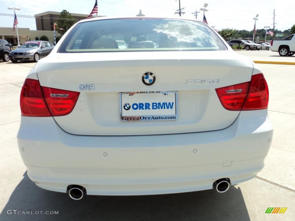 2011 3 Series 335d Sedan - Alpine White / Beige photo #6