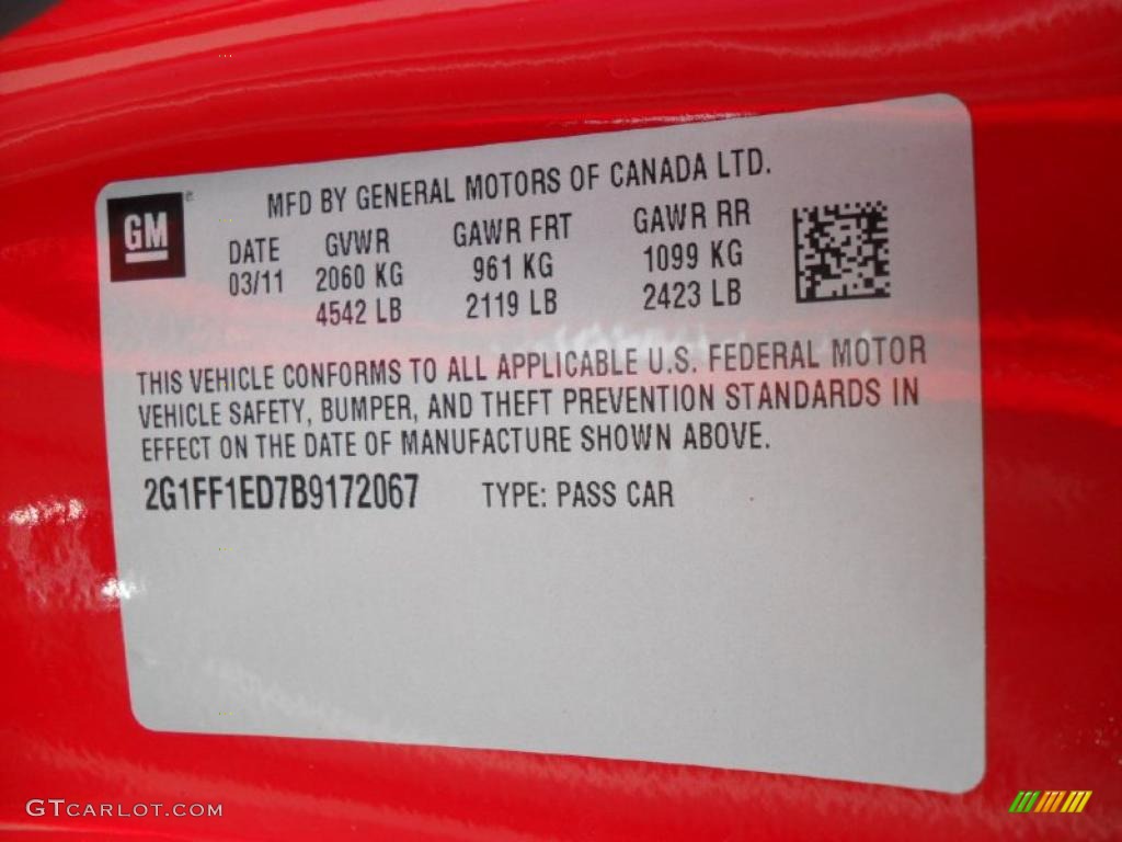 2011 Camaro LT 600 Limited Edition Coupe - Victory Red / Black photo #7