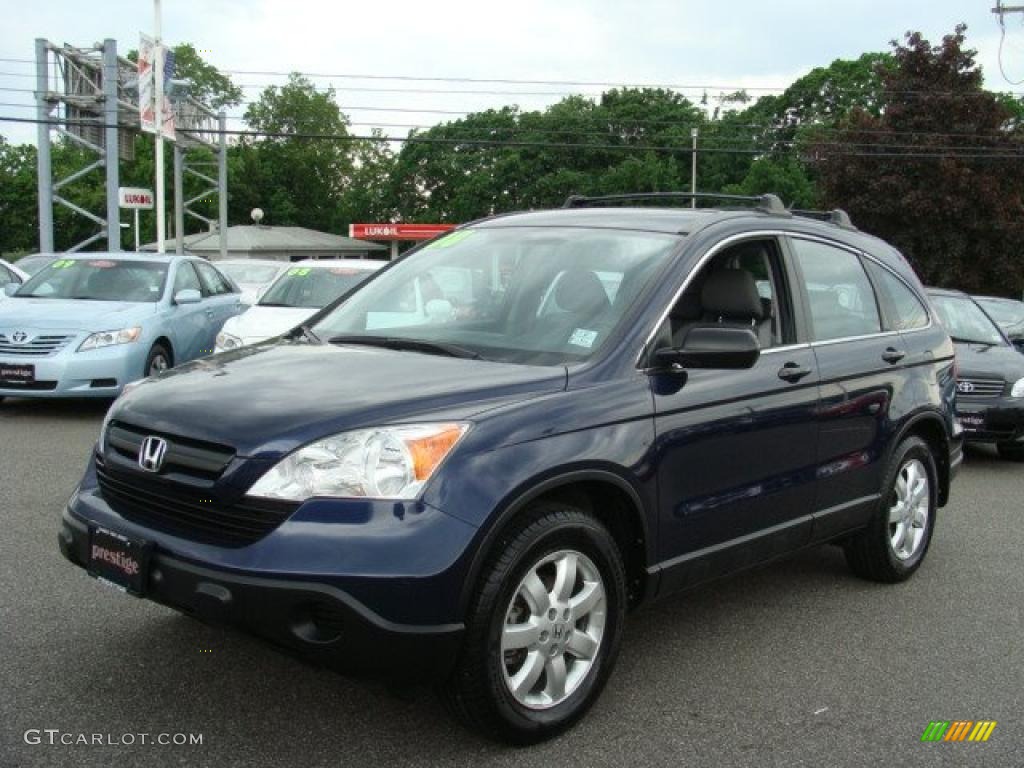 2008 CR-V LX 4WD - Royal Blue Pearl / Gray photo #3