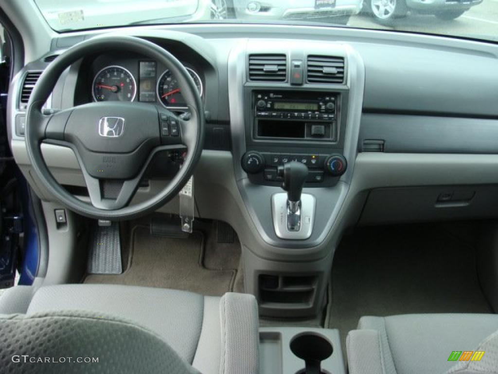 2008 CR-V LX 4WD - Royal Blue Pearl / Gray photo #9