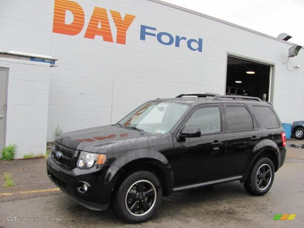 2009 Escape XLT V6 4WD - Black / Charcoal photo #1