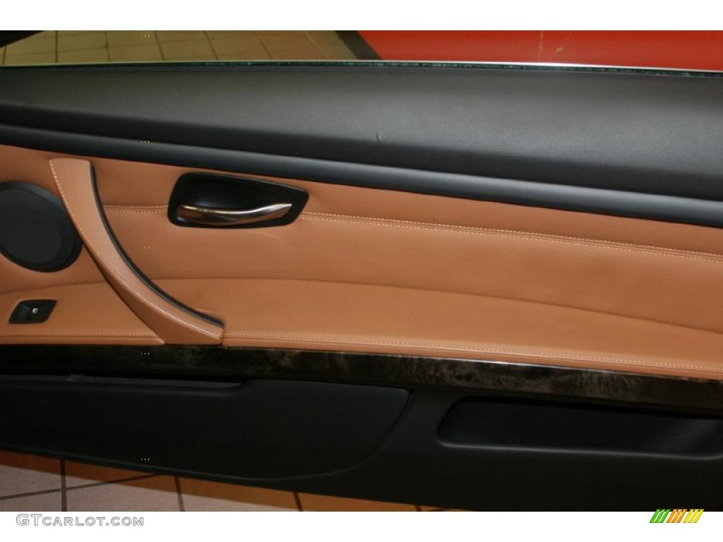 2008 3 Series 335i Coupe - Jet Black / Saddle Brown/Black photo #28