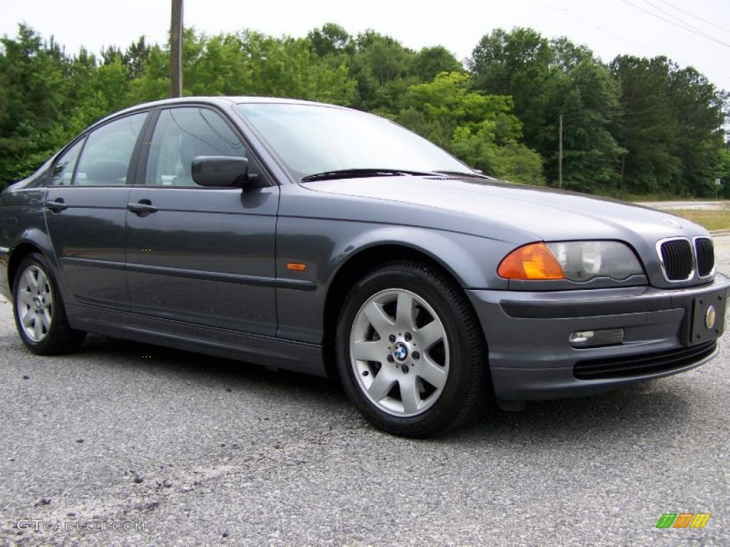 2001 3 Series 325i Sedan - Steel Grey Metallic / Grey photo #2